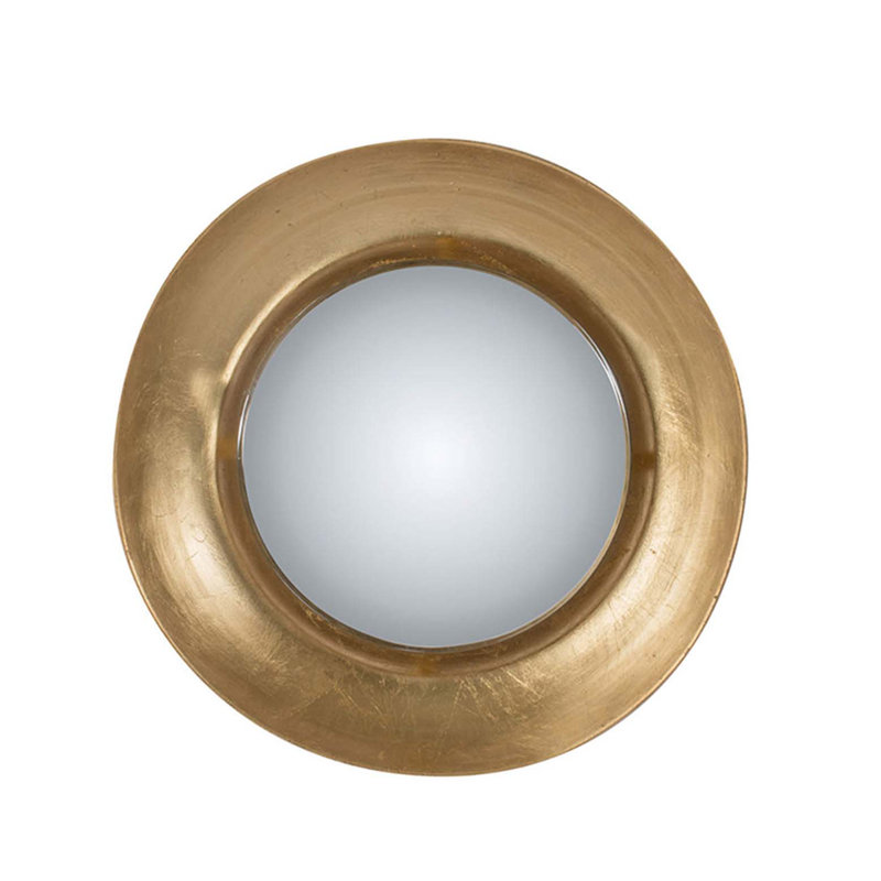 Paulette Metal Flat Wall Mirror, 18.7" H x 18.7" W