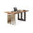 Brown+Black+Clear Rectangular Solid Wood+Iron+Acrylic desks-107397899