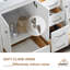 Ensemble de meuble-lavabo double 60 "avec miroir 60"-82392961