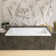 54" W X 32'' D Alcove Rectangular Bathtub Drop-In Soaking Tub 3-Wall Acrylic White Bathroom Tub With Integrated Overflow