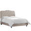 Lit tapissier capitonné standard à profil bas Gearlton-2085650366-2085650353