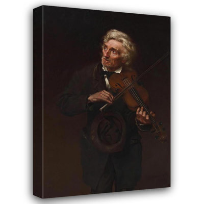«A Merry Air and a Sad Heart» par John George Brown - Art mural sur toile tendue avec châssis