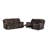 Bruni Brown Console Reclining Loveseat