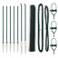 Vidaxl Fence With Posts -Coated Steel-116797909-116797901