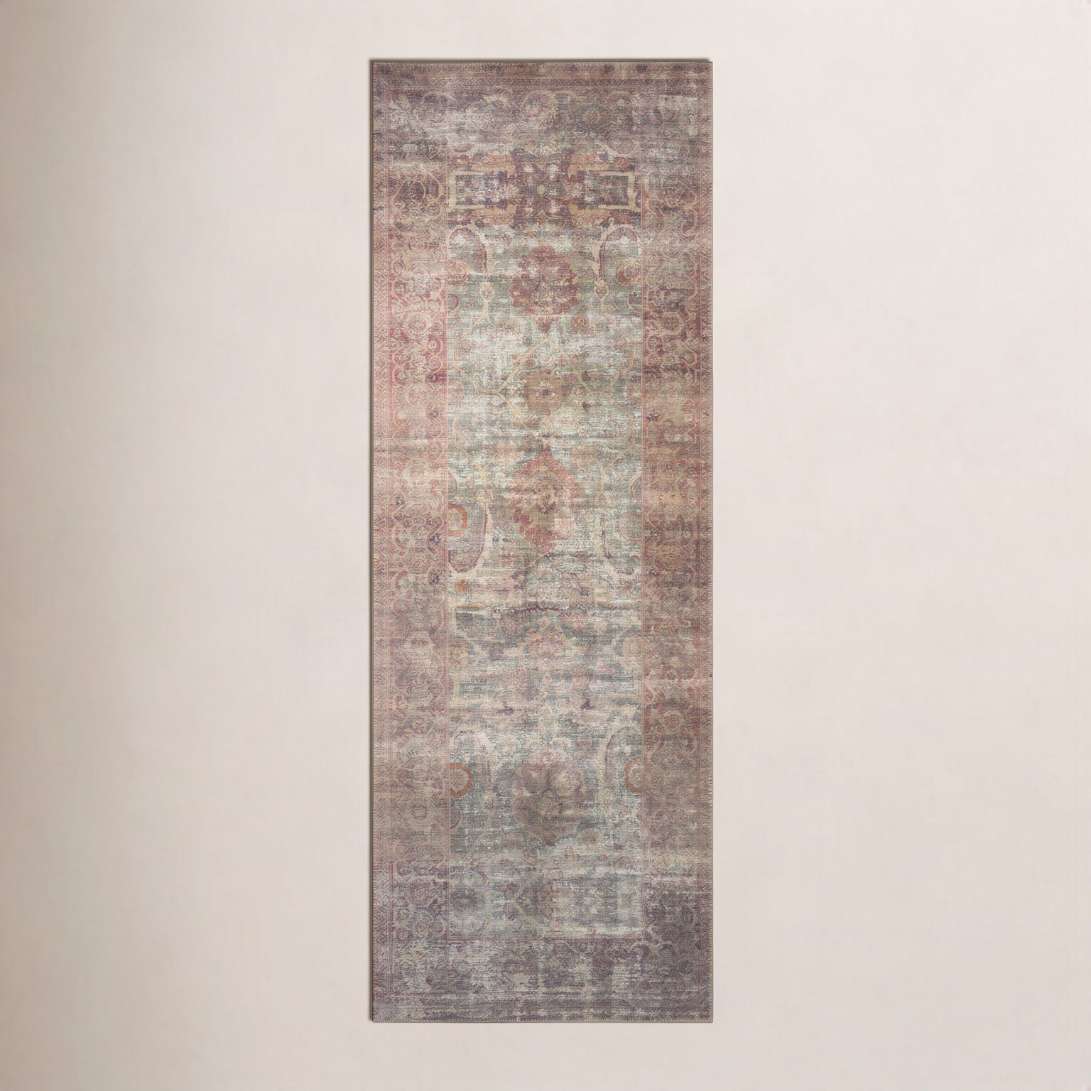 Amber Lewis x Loloi Georgie Jade Sunset Oriental Rug, Runner 2'6" x 12'