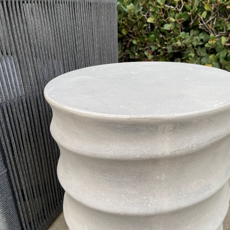 Hanaya Concrete Accent Stool
