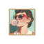 «Retro Bubblegum Girl Teal» par Kate Jarvik Birch, reproduction d'art-169939808-169939811-169939820