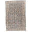 Tapis antique noué à la main bleu 4 pi x 6 pi Mahal