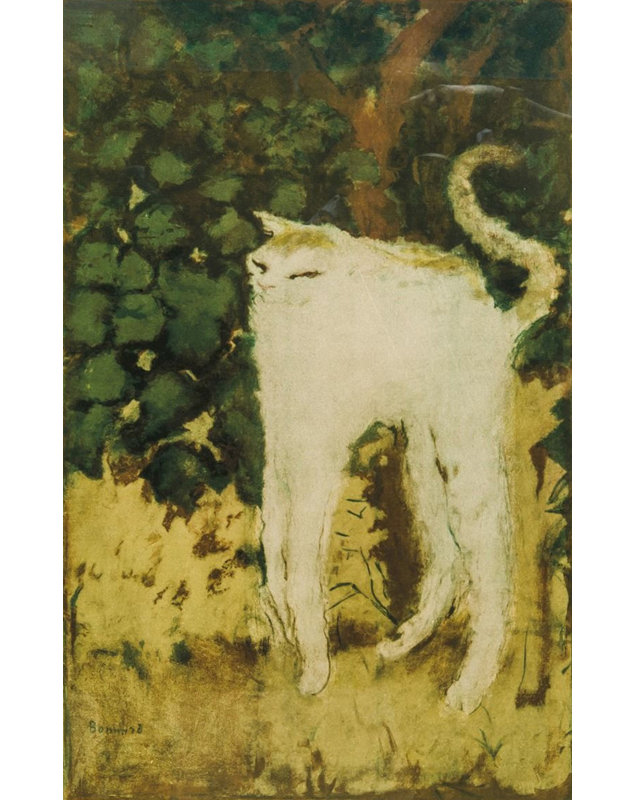 The White Cat, 40" H x 25" W
