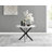 Tierra Sleek Black Metal and White Gloss Round Dining Table Set with 4 Luxury Velvet Dining Chairs-635318574