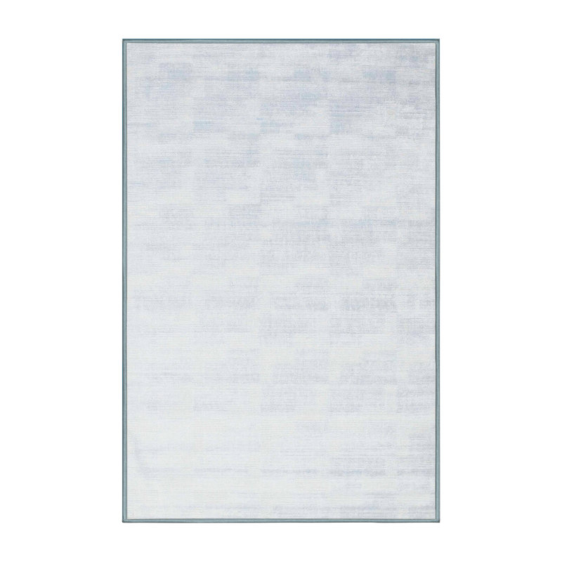 Tapis abstrait gris Antonious, Rectangle 7 pi x 10 pi