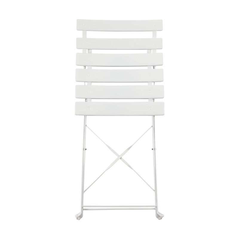 Metal Patio Folding Chair Folding Chair Set, White
