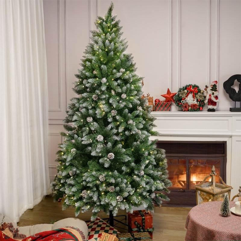 149cm H Artificial Pine Christmas Tree, Pre-Lit