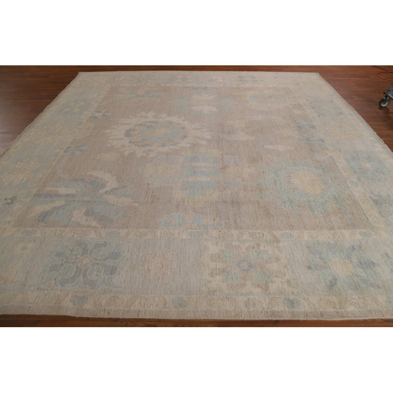 Vegetable Dye Turkish Oushak Square Area Rug 10x10