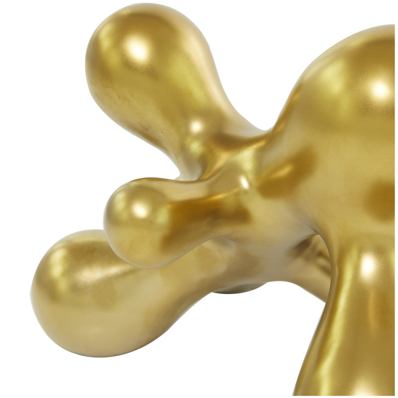 Sculpture contemporaine abstraite, Or