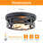10.8 In. Farmhouse Black Flush Mount Ceiling Light Fixture with 2 Turnable Light Cap (2-Pack)-114838190