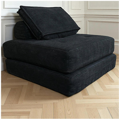Canapé-lit pliant, fauteuil-futon avec coussin, matelas pliable avec support pour le dos, fauteuil-lit pliant portatif sans assemblage requis, petits canapés pour salle de lecture, chambre d'amis