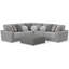 Canapé modulaire 3 pièces avec coussins de siège personnel Stafford, coussins décoratifs inclus et repose-pieds cocktail-1706371174