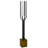 Metal Floor Lamp Matte Black Wood 60" H High With Integrated Hardback Shade On Off Switch