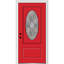 Petite porte d'entrée pré-suspendue ovale en fibre de verre 1 panneau Grace-341870257-341870263
