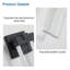Applique murale d'extérieur à DEL en cristal transparent imperméable 12W (paquet de 2)