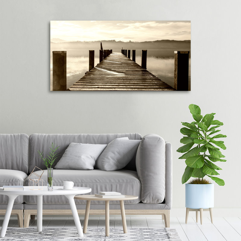 Wooden Pier - No Frame Print on Canvas