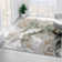 Modern Abstract Green Gold Area Rug