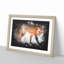 Red Fox In The Winter - Picture Frame Graphic Art-56876348-56876351