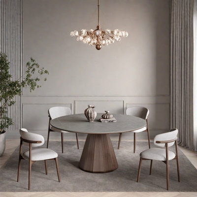 Ensemble de table moderne en bois massif