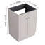 Meuble-lavabo autoportant kaki de 24 po - Contreplaqué moderne à fermeture en douceur