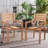 Gerrad Solid Teak Stacking Chair