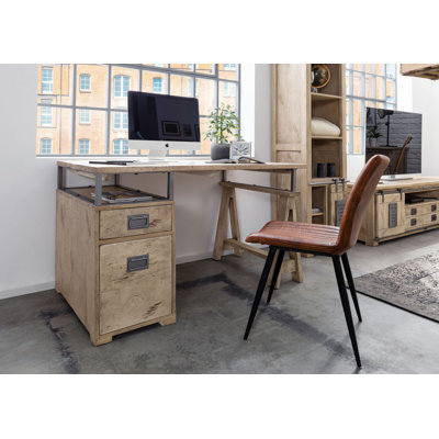Railway Solid Wood Writing Desk