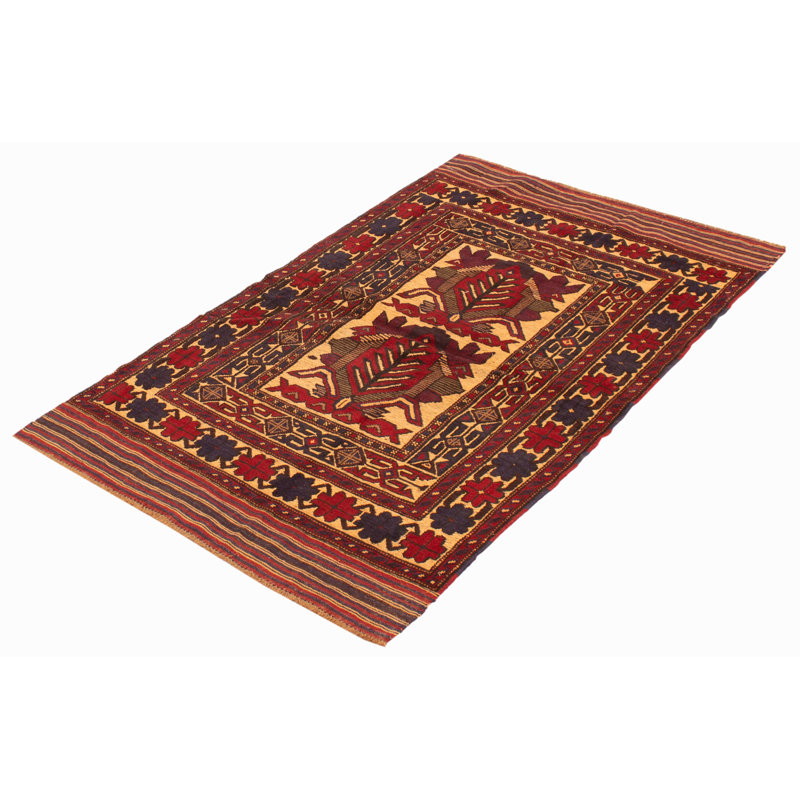 Tapis tadjik brun clair 3 pi 9 po x 6 pi 1 po