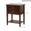 Table de chevet Newton G069-N, cappuccino-1160917581