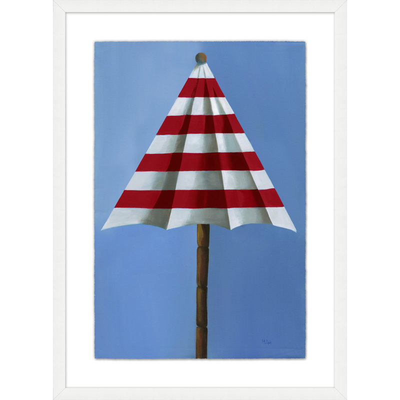 Beach Umbrella 2 Print by Nathan Turner