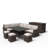 Wicker 9 - Person Patio Conversation Set with Cushions-87428886-87428887