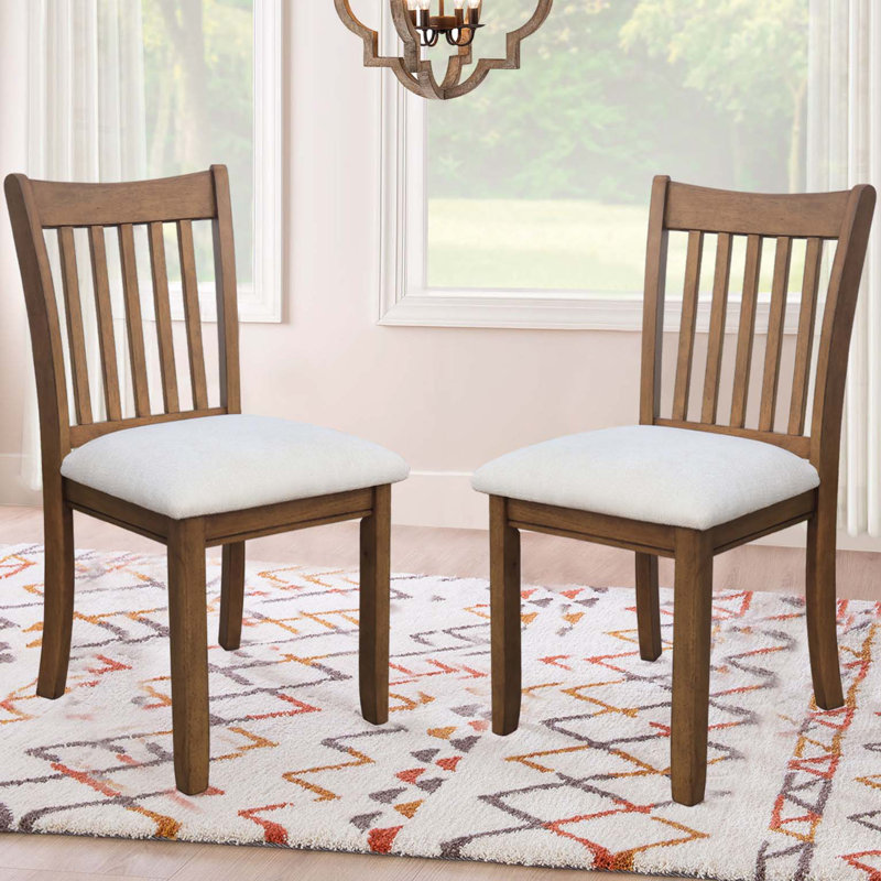 Mobilier de salle à manger, chaise de salle à manger, ensemble de 2 chaises, sièges et coussins