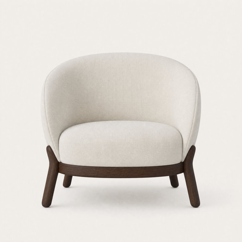 Chaise Lifa, Blanc alpin, Chêne naturel