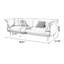 Causeuse-coussin standard en cuir véritable noir-390997061