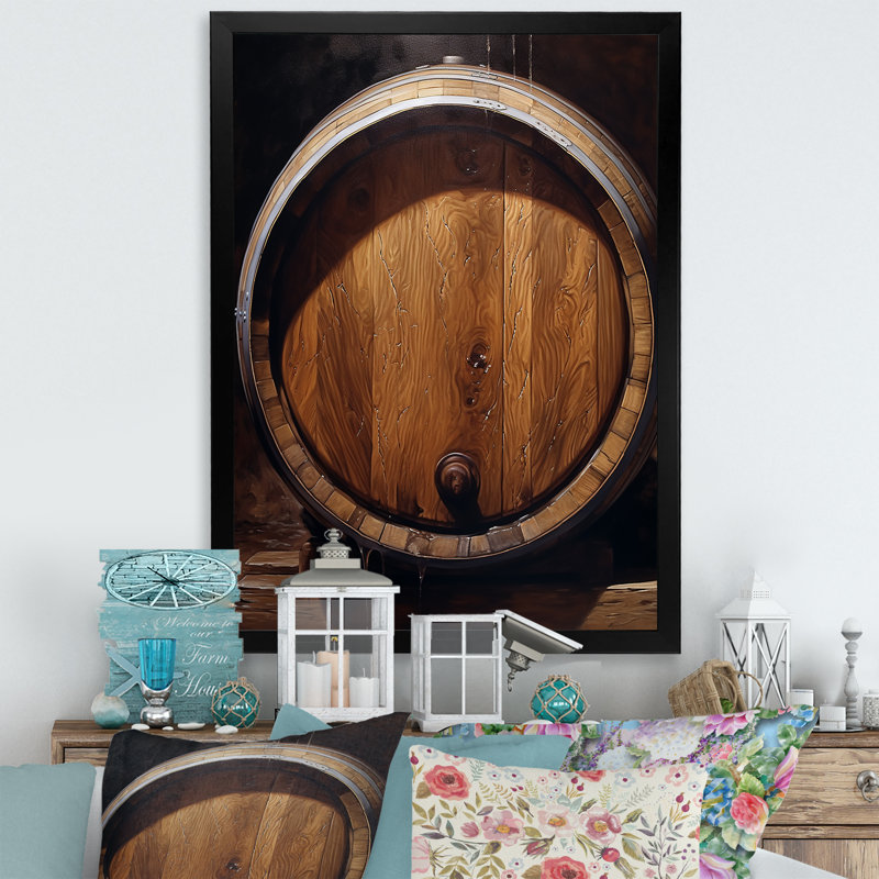" Barrels Breath ", Black Single Picture Framed, 20" H x 12" W x 1" D