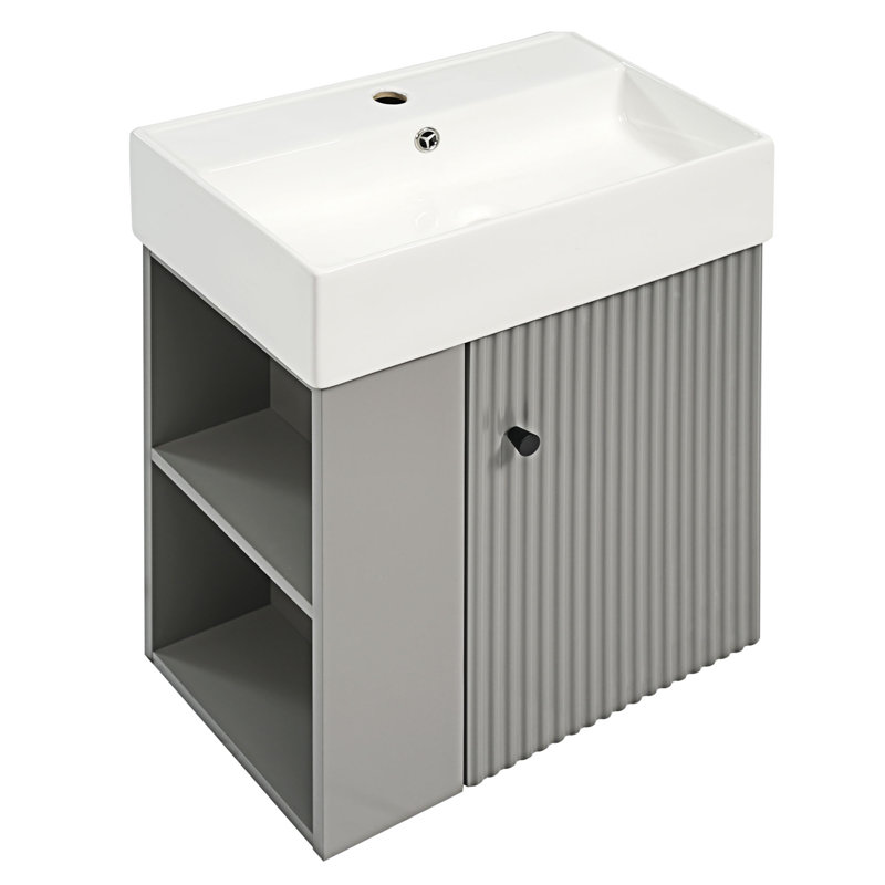Floating Bathroom Vanity With Ceramic Basin