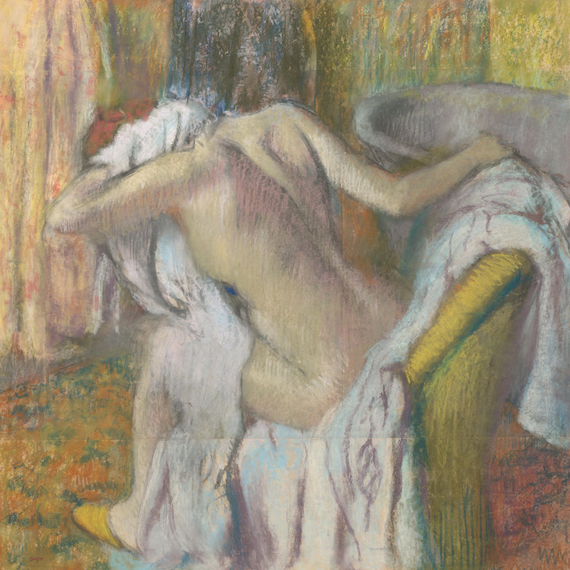 Taysha Degas The Bathers IV by Edgar Degas - Wrapped Canvas Print, 51 cm H x 51 cm W
