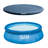 Plastic Round Inflatable Pool 12'' H x 156'' W x 156'' L , with Pump Included