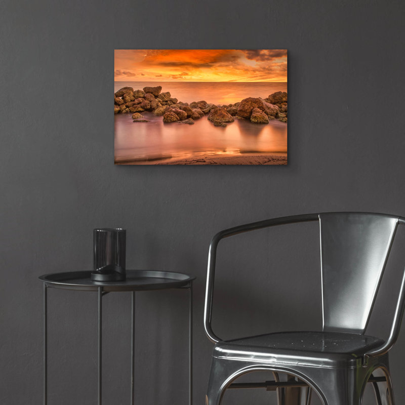 «Columbia Smooth Waters» par Mark A Paulda, verre acrylique Wal Art, H 16 po x l 24 po x P 0,2 po