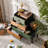 Cayden Farmhouse 4-Drawer Rustic Natural Wood Accent Chest,Handcrafted Cabinet-1271191116