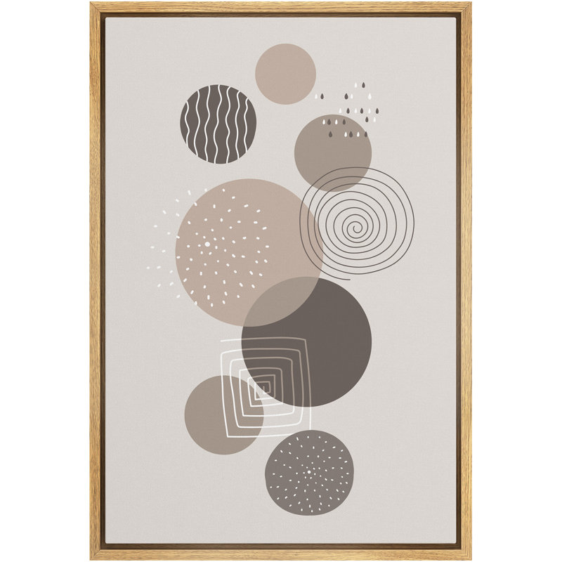 "Signature", reproduction d'art sur toile encadrée, H 24 po x l 16 po x P 1,5 po, Brun