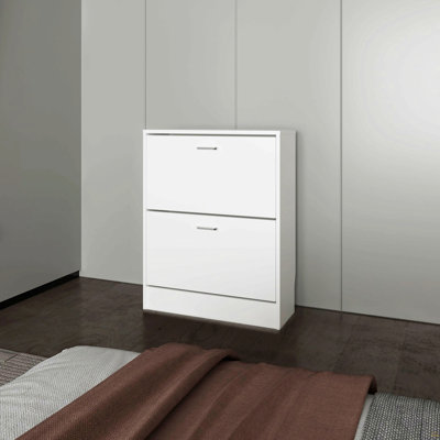 Shoe Cabinet With 2 Tilt-Out Doors