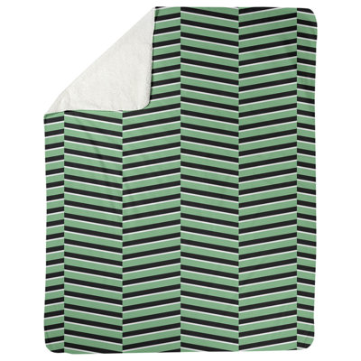 Couverture polaire rayures fracture
