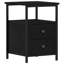 34cm W Metal Bedside Table