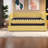 Multifunctional Twin Daybed With Yellow Boucle Upholstery For Modern Homes